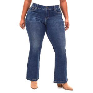 TORRID Womens Plus Size 22R Bombshell Flare Blue Jeans